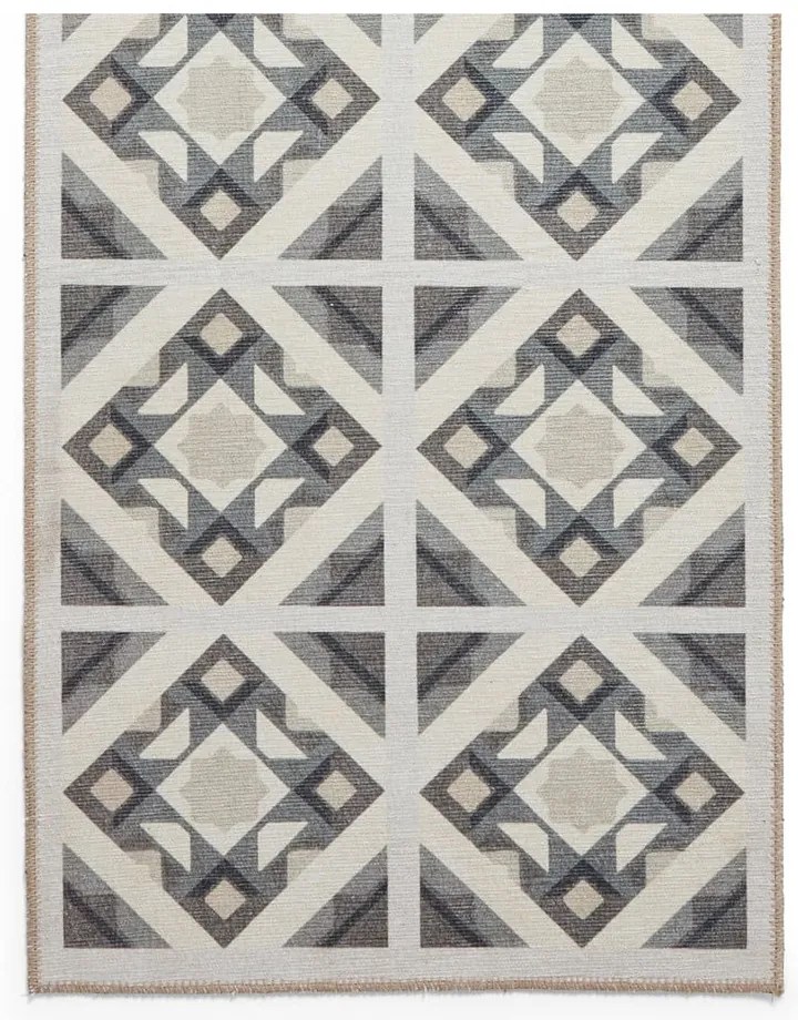 Szary chodnik odpowiedni do prania 61x170 cm Victoria Beige – Think Rugs