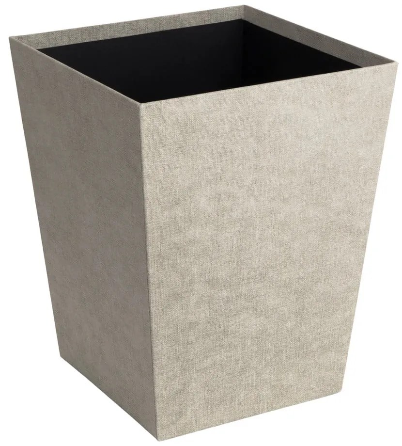 Beżowy biurowy kosz na śmieci Sofia Canvas Paper Laminate – Bigso