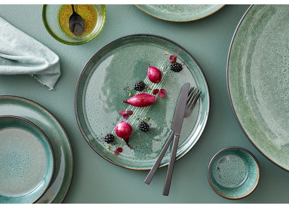 Zielony/czarny kamionkowy talerz ø 27 cm Gastro Green/Black – Bitz