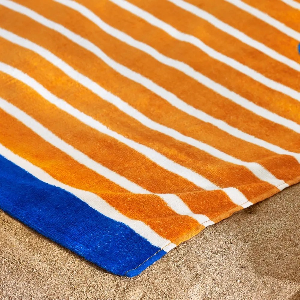 Pomarańczowy bawełniany ręcznik plażowy 76x160 cm Hot Dog – Catherine Lansfield
