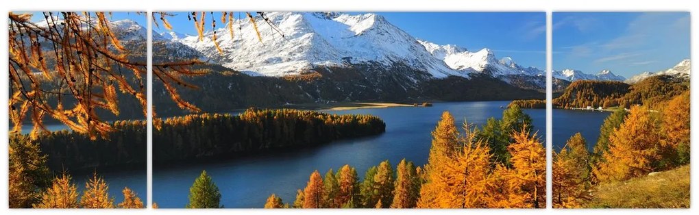 Obraz - Jesień w Alpach (170x50 cm)