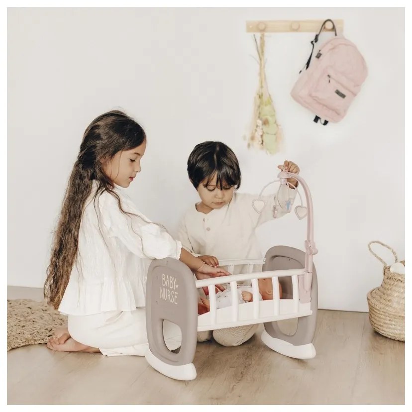 Smoby baby nurse kołyska z karuzelką dla lalki