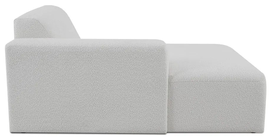 Biały moduł sofy z materiału bouclé (lewostronny) Roxy – Scandic