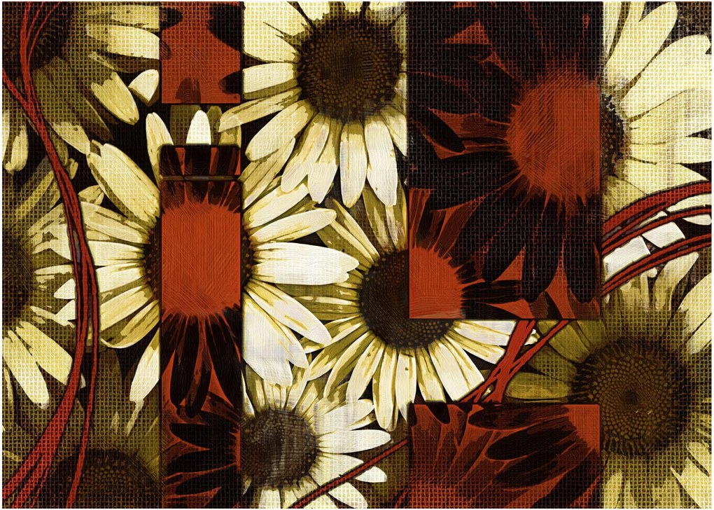 Obraz kwiatów (70x50 cm)