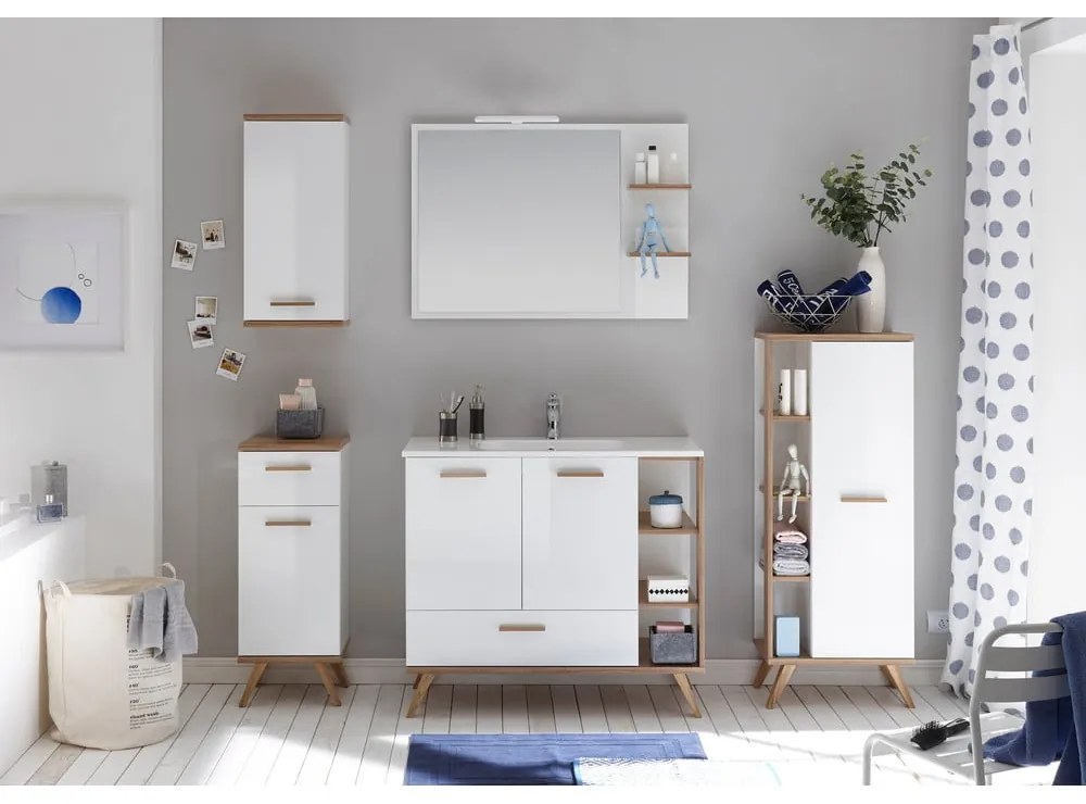 Biała wisząca szafka łazienkowa 36x75 cm Set 923 – Pelipal