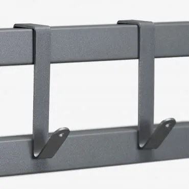 Zestaw 2 Haków Do Modułowej Kuchni Zewnętrznej Ze Stali Savona Grafitowa Szarość - Sklum