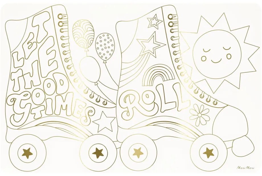 Papierowe maty stołowe zestaw 8 szt. 28x42.5 cm Happy Icons – Meri Meri