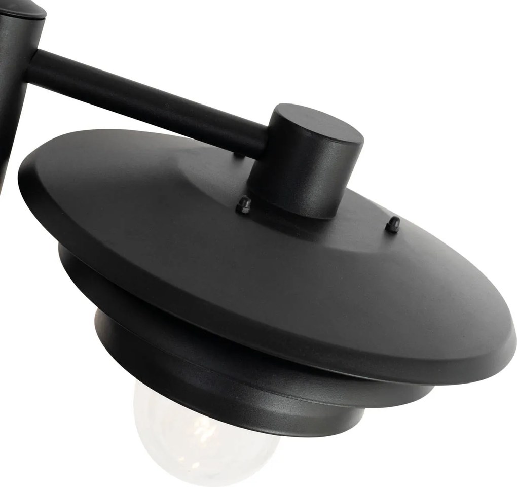 Designerski słup ogrodowy czarny 100 cm IP44 - Morty