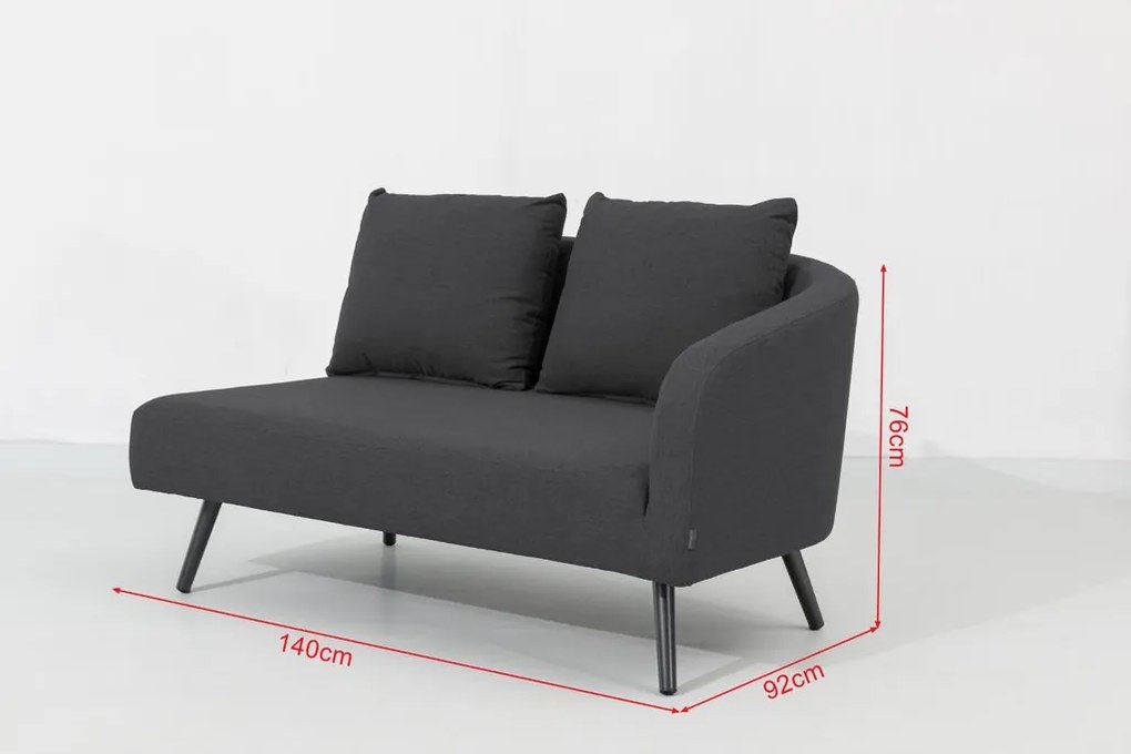 Doppler MELIA LIKA-TEX® ogrodowy zestaw wypoczynkowy antracyt