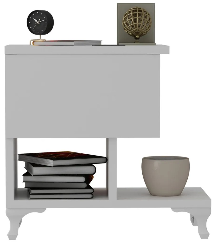 Stolik nocny Cast White