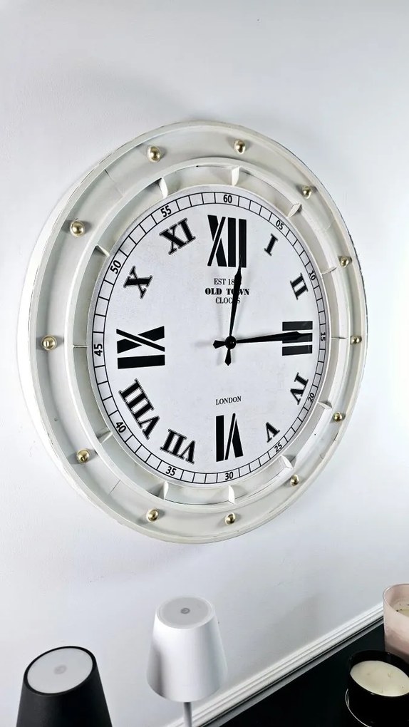 Zegar ścienny w styl rustykalnym,srednica 80cm