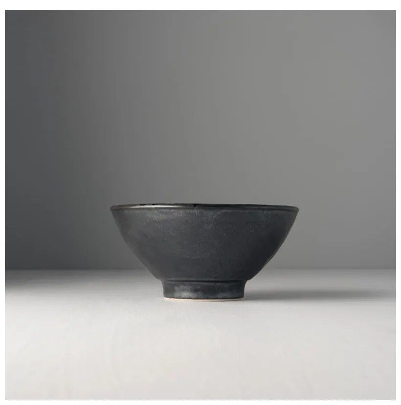 Czarno-szara miska ceramiczna MIJ Pearl, ø 16 cm
