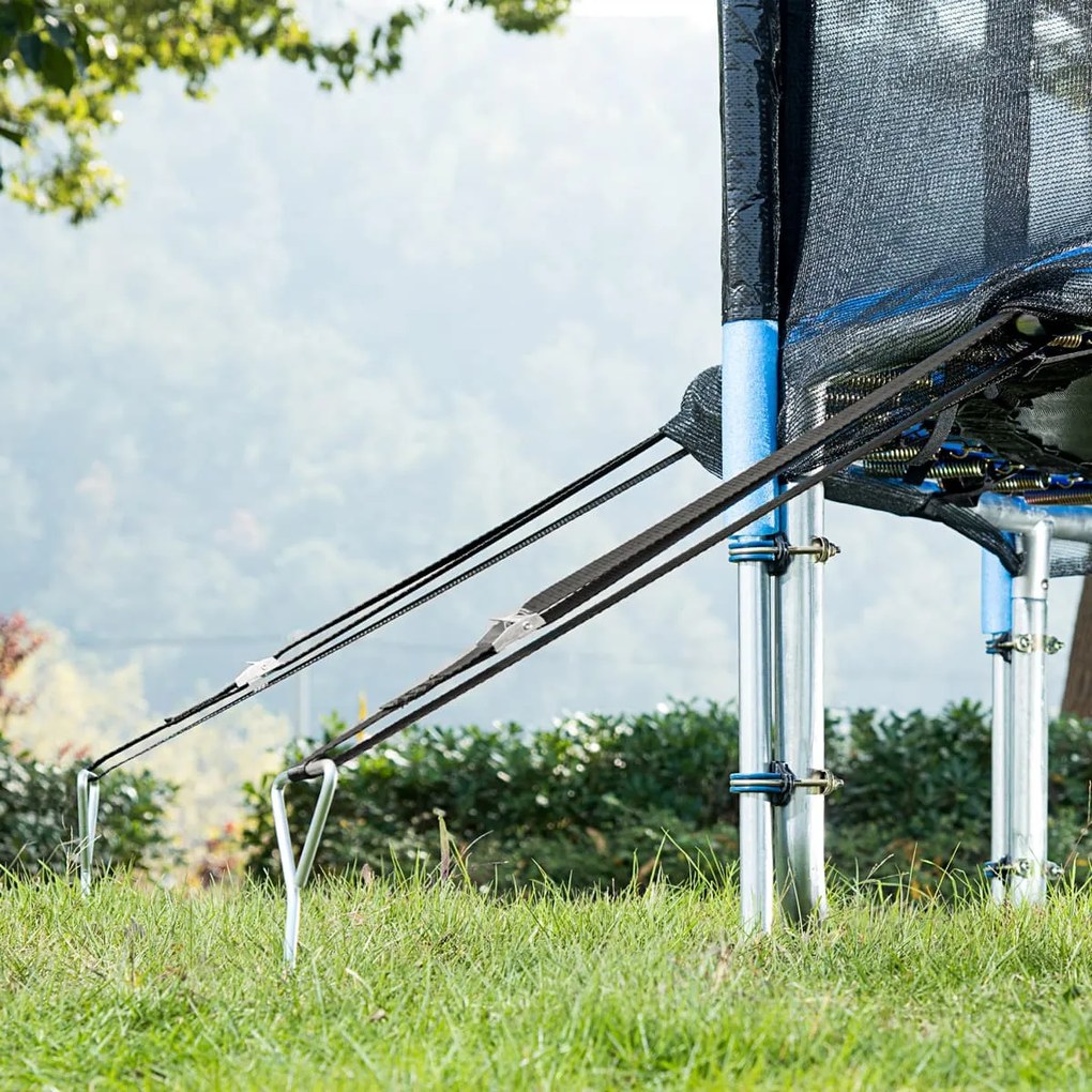 Zestaw kotew do ziemi, 4 sztuk, 42,5x8,5cm, srebrna Monzana