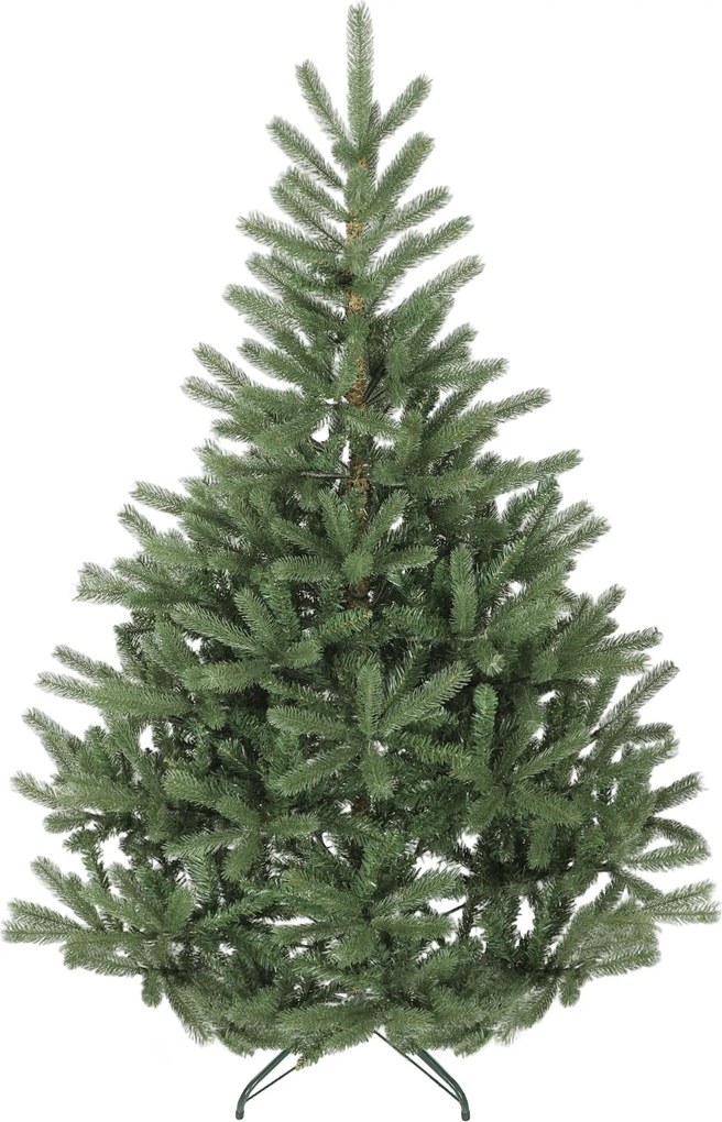 HOMCOM Sztuczna choinka, 180 cm, gęste gałęzie, realistyczny wygląd, ognioodporna, plastik, metal, Zielony | Aosom PL
