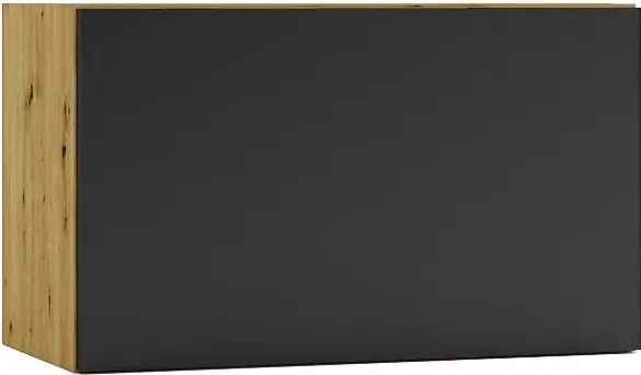 Szafka pod okap 60 cm dąb artisan + czarny R9-Z91