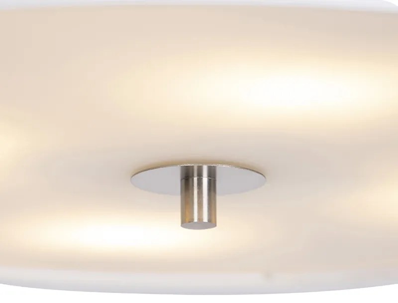 Rustykalna lampa sufitowa biała 50 cm - Drum Nowoczesny Oswietlenie wewnetrzne