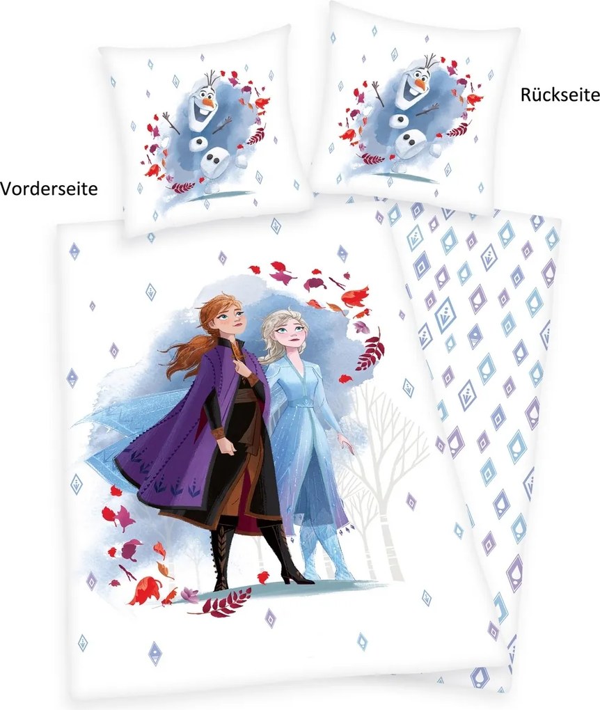 Herding Bawełniana pościel Kraina lodu, 135 x 200 cm, 80 x 80 cm