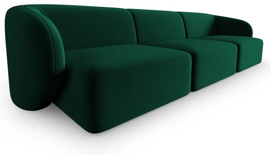 Zielona aksamitna sofa 266 cm Paolo – Milo Casa