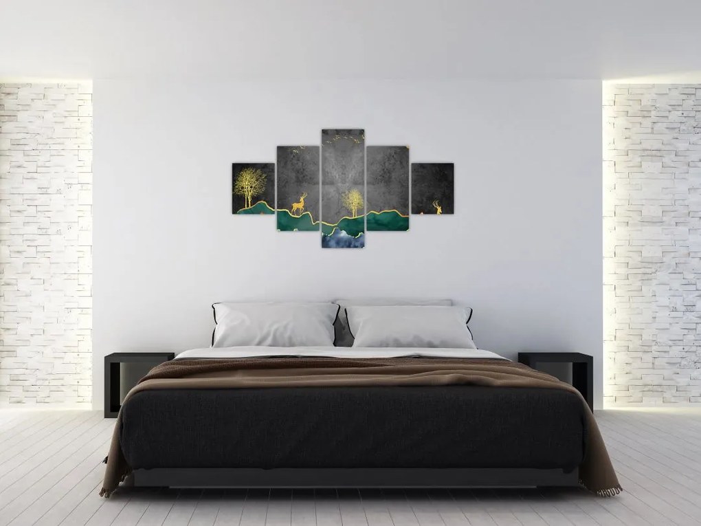 Obraz - Górska sceneria (125x70 cm)