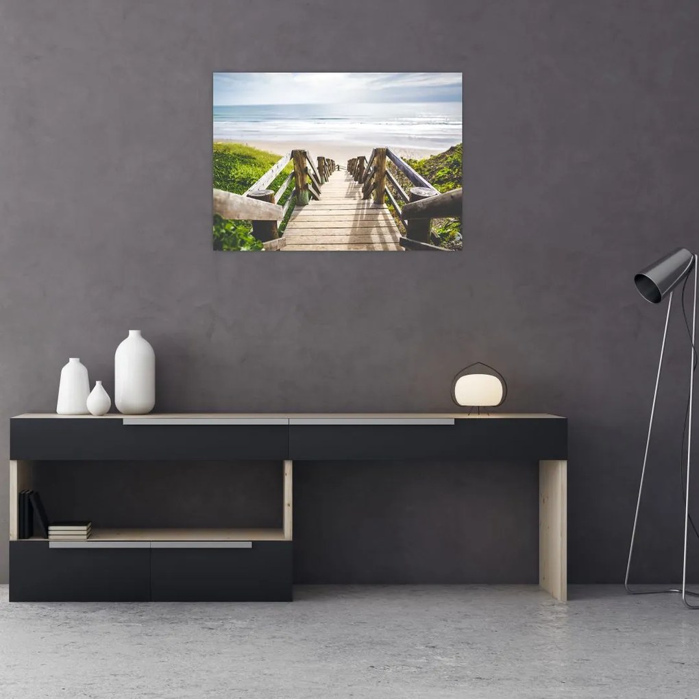 Obraz - Wejście na plażę (70x50 cm)