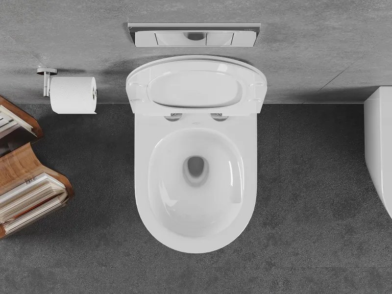 Mexen Lena miska wc Rimless Tornado z deską wolnoopadającą slim, duroplast, biała połysk - 30224000T