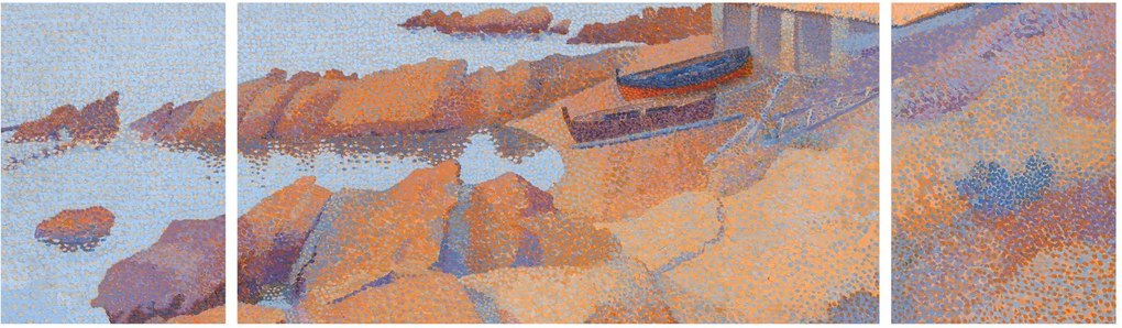 Obraz - Henri Edmond Cross, Calanque des Antibois, reprodukcje (170x50 cm)