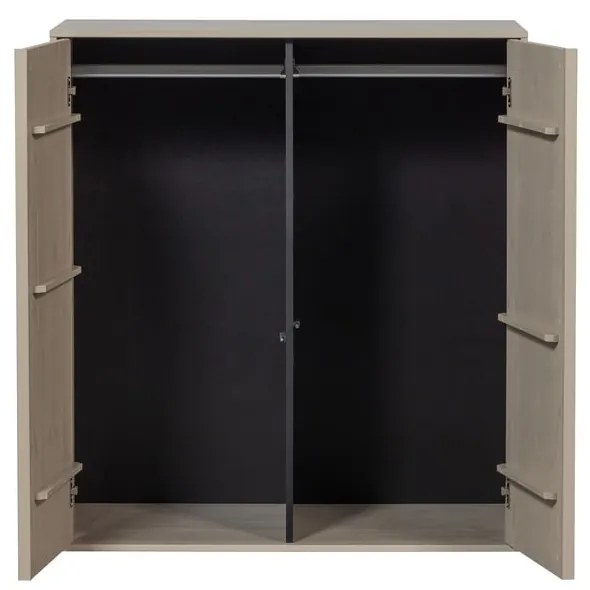 Kremowa szafa modułowa z litego drewna sosnowego 100x110 cm Daily – vtwonen