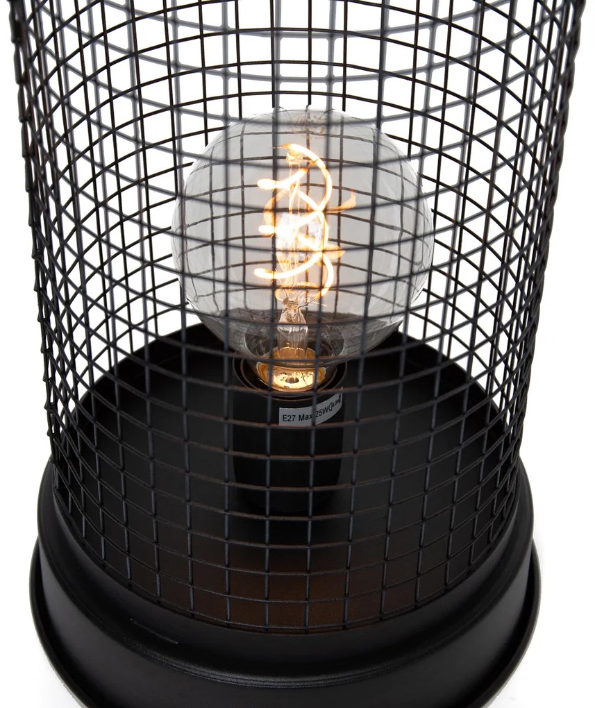 Nowoczesna lampa stołowa szara 52 cm - Horario