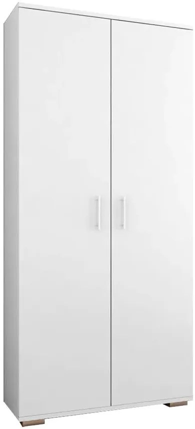 Biała szafa na ubrania 80 cm - Armo 3R