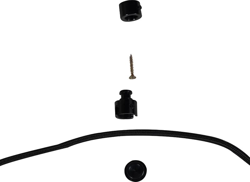 Lampa wisząca czarna z czerwonym kloszem i złotym wnętrzem 35 cm 3-źródła światła - Cava