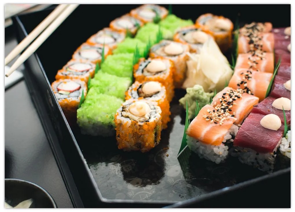 Obraz na szkle - Sushi (70x50 cm)