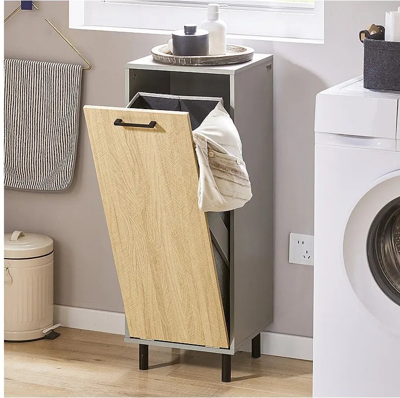 Szafka łazienkowa z koszem na pranie BZR132-NG