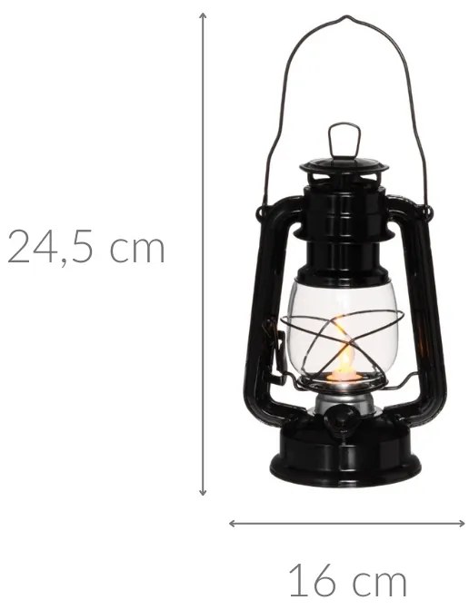 Lampa sztormowa LED, 24,5 cm