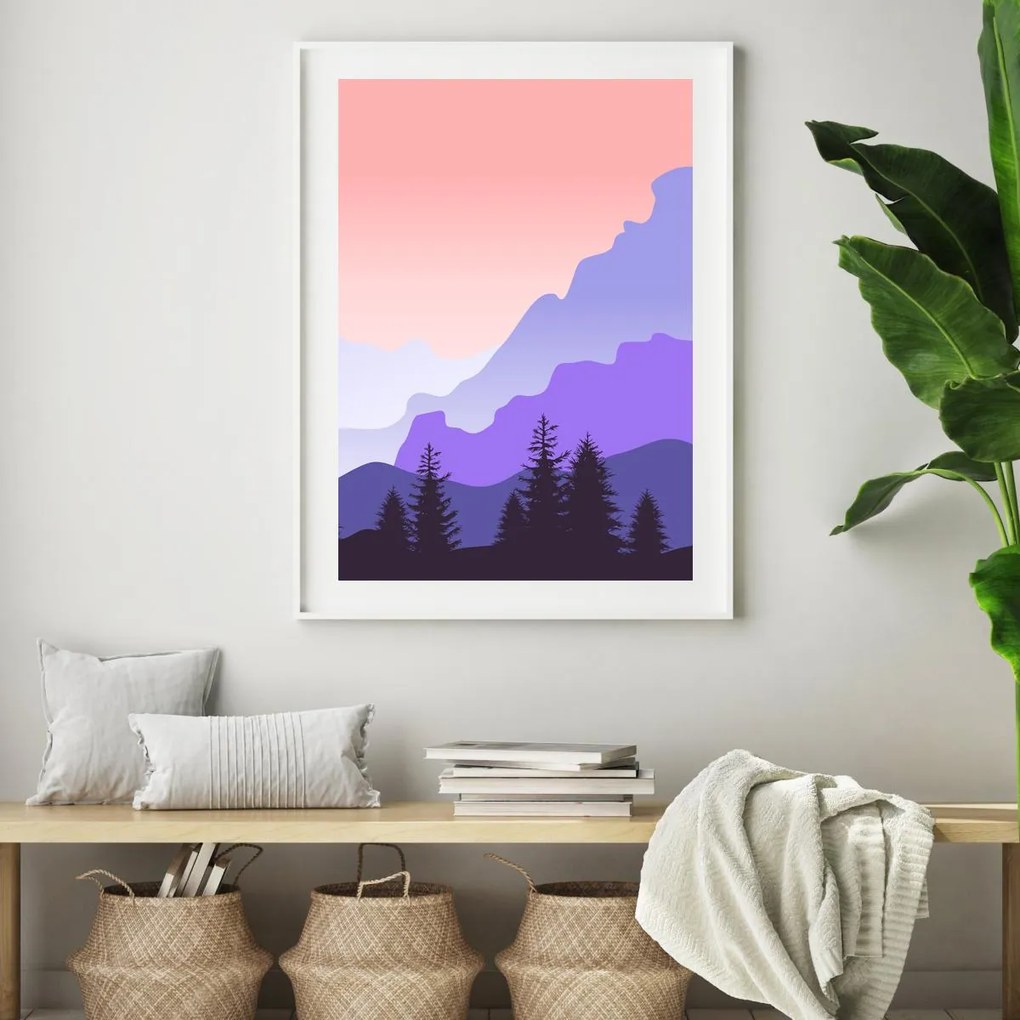 Plakat - Górski krajobraz (A4)