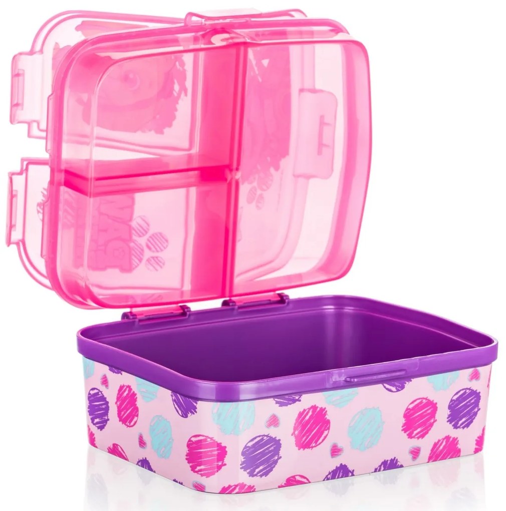 Vetro-plus Box z przegrodami na przekąski PATROLAGirl 17,5 x 13 cm