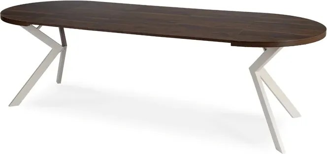 Stół Okrągły Rozkładany LUKAS 100-250 cm Orzech/Kaszmir Nowoczesny
