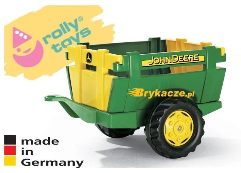 Rolly toys rollytrailer przyczepa farm john deere otwierane burty
