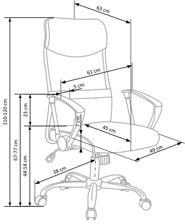 Ergonomiczny Biurowy Czarny Fotel Obrotowy Do Komputera P6-M78