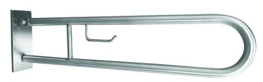 Uchwyt z mocowaniem 10,3x25,3 cm, stal nierdzewna/srebrny