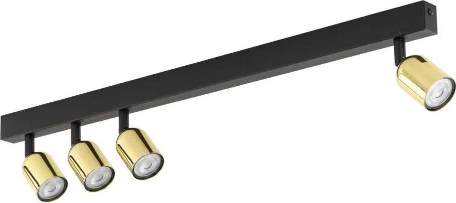 LED oprawa punktowa TOP 4xGU10/10W/230V czarna/złota