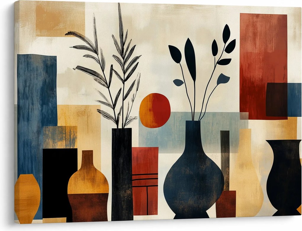 Obraz - Kubistyczne wazony (70x50 cm)
