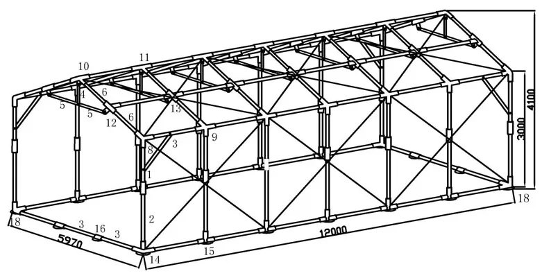 Hala namiotowa 6 x 12 m PATIO