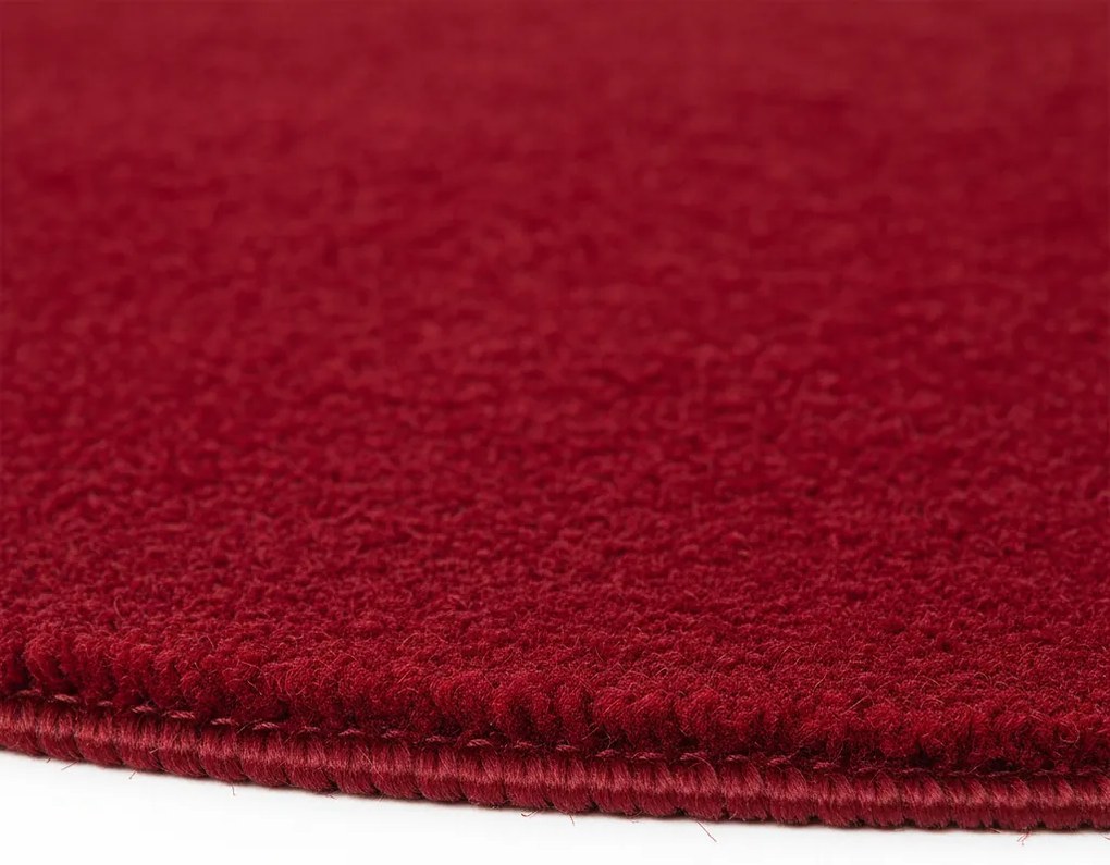 Dywan pluszowy Joy czerwony koło 160 cm x 160 cm