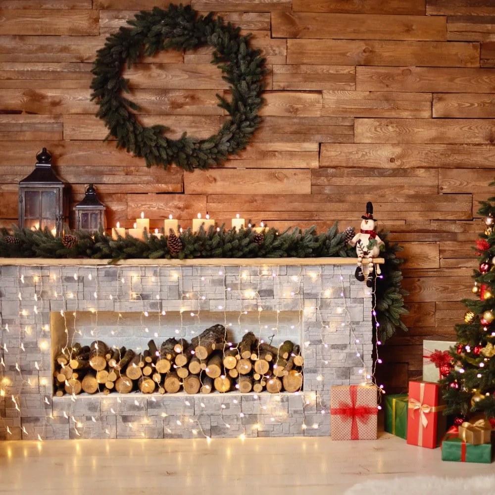 Przedłużenie przezroczystej girlandy świetlnej LED DecoKing Christmas, 200 lampek, dł. 1 m