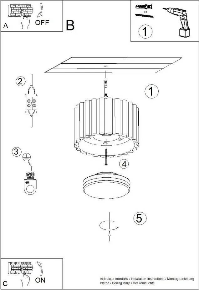 Beżowa metalowa lampa punktowa ø 10 cm Zora – Sollux