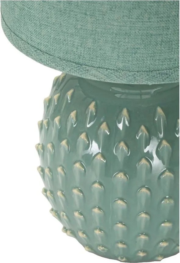 Jasnoniebieska lampa stołowa ceramiczna z tekstylnym kloszem (wysokość 27 cm) Pontus – Mauro Ferretti