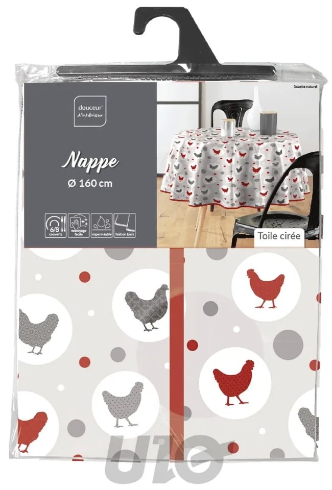 Obrus zmywalny ø 160 cm Suzette – douceur d'intérieur