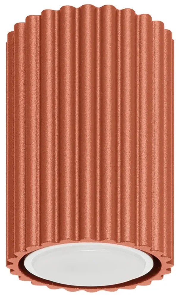 Plafon KARBON 10 ochra czerwona ryflowany SOLLUX  LIGHTING