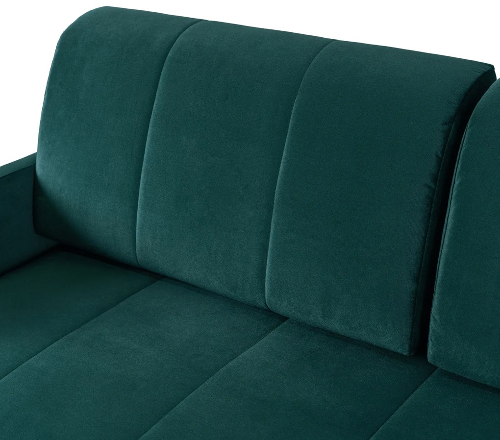 Sofa Rozkładana z Funkcją Spania IBIZA Dwuosobowa Zielona Nowoczesna do Salonu