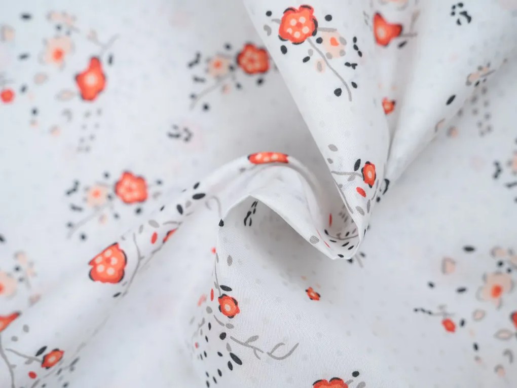 PrzytulneMieszkanie.pl PrzytulneMieszkanie.pl Pościel z mikrowłókna FLORINE kremowa Rozmiar pościeli: 70 x 80 cm | 140 x 200 cm